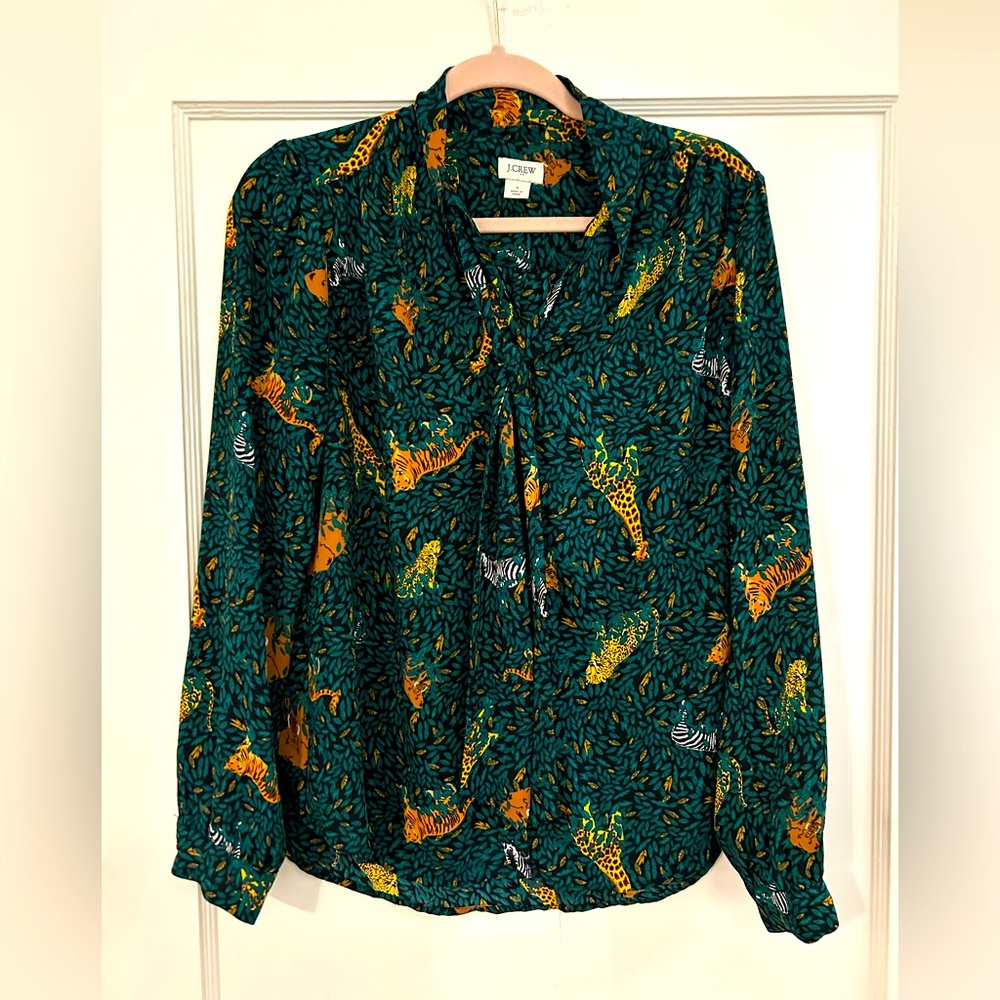 Safari Print J. Crew Top